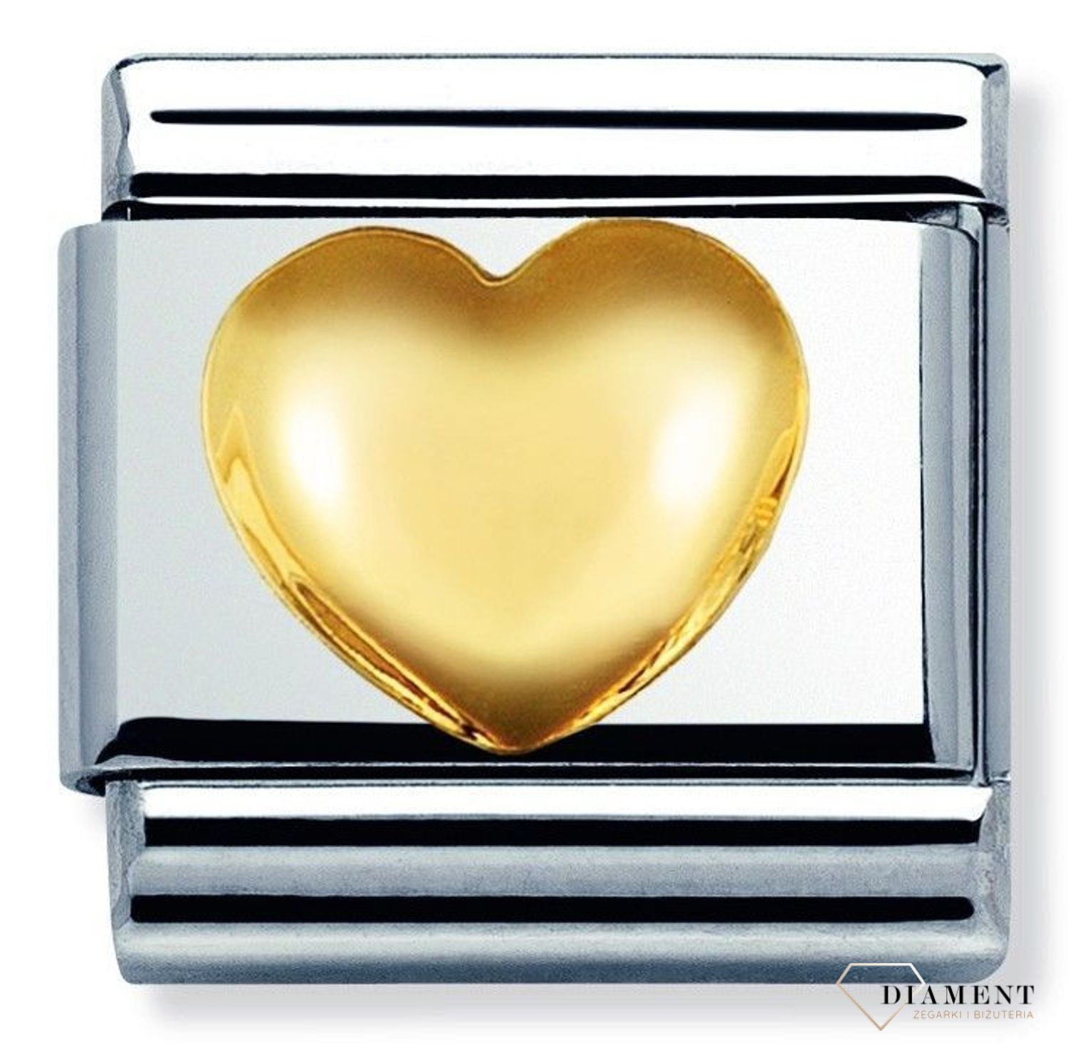 Nomination - Link 18K zawieszka złoto 'Wypukłe serce' 030116 01 biżuteria nomination nomination zawieszki nomination baza.jpg